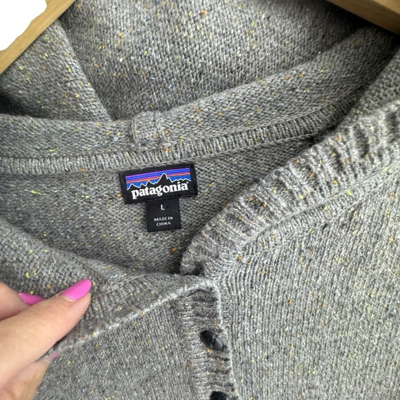 Patagonia Wool Blend Off Country Hoody Medium Gray Women’s SZ L - Picture 2 of 8